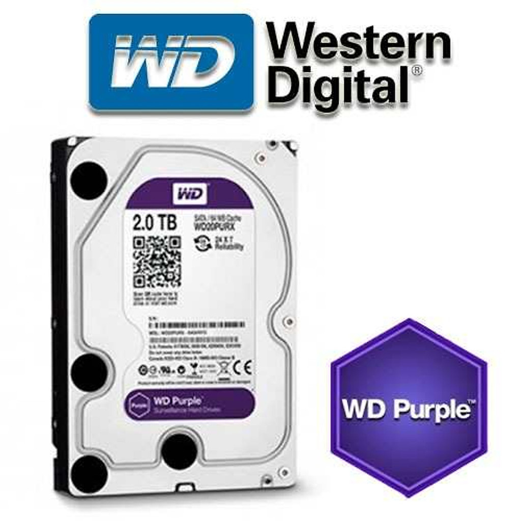 Ổ CỨNG WESTERN DIGITAL PURPLE 1TB 64MB CACHE, 3.5 INCH SATA III - GHI HÌNH LIÊN TỤC, TỐC ĐỘ ỔN ĐỊNH - HÀNG CHÍNH HÃNG