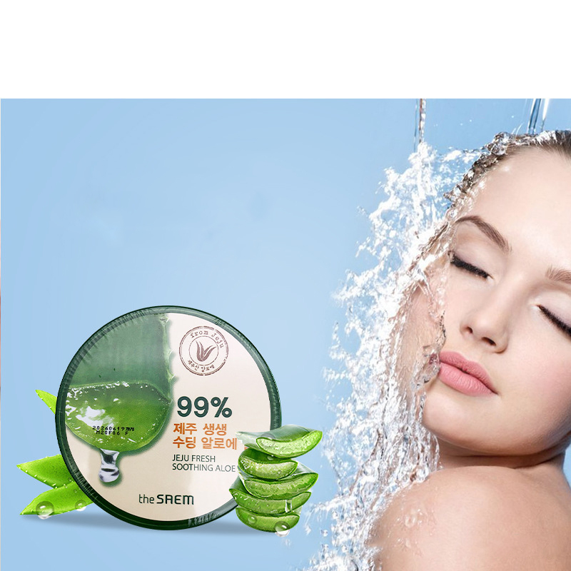Gel dưỡng nha đam đa năng THE SAEM Jeju Fresh 99% Aloe Soothing Gel Hàn Quốc 300g