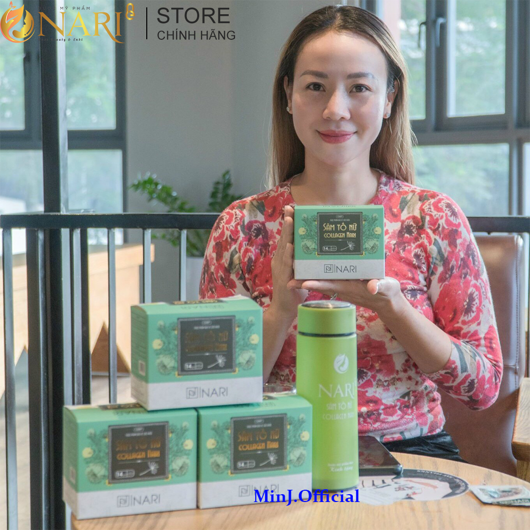 Sâm Tố Nữ collagen Nari dưỡng nhan an thần ổn định nội tiết tố giảm lão hóa giữ lửa hạnh phúc 28 Gói