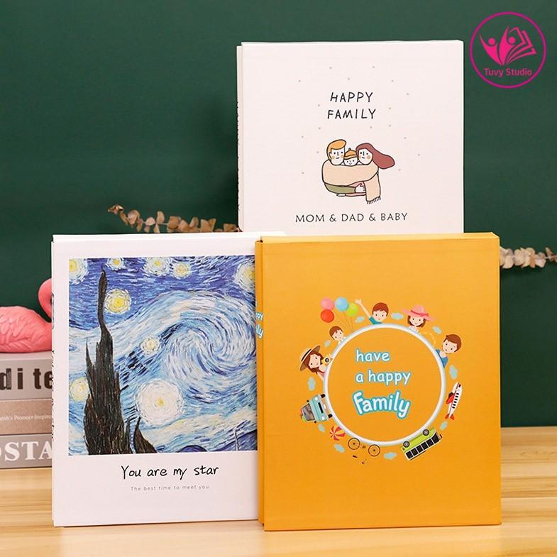 Album ảnh 13x18 đựng 200 tấm có hộp sang trọng bìa chống thấm nước