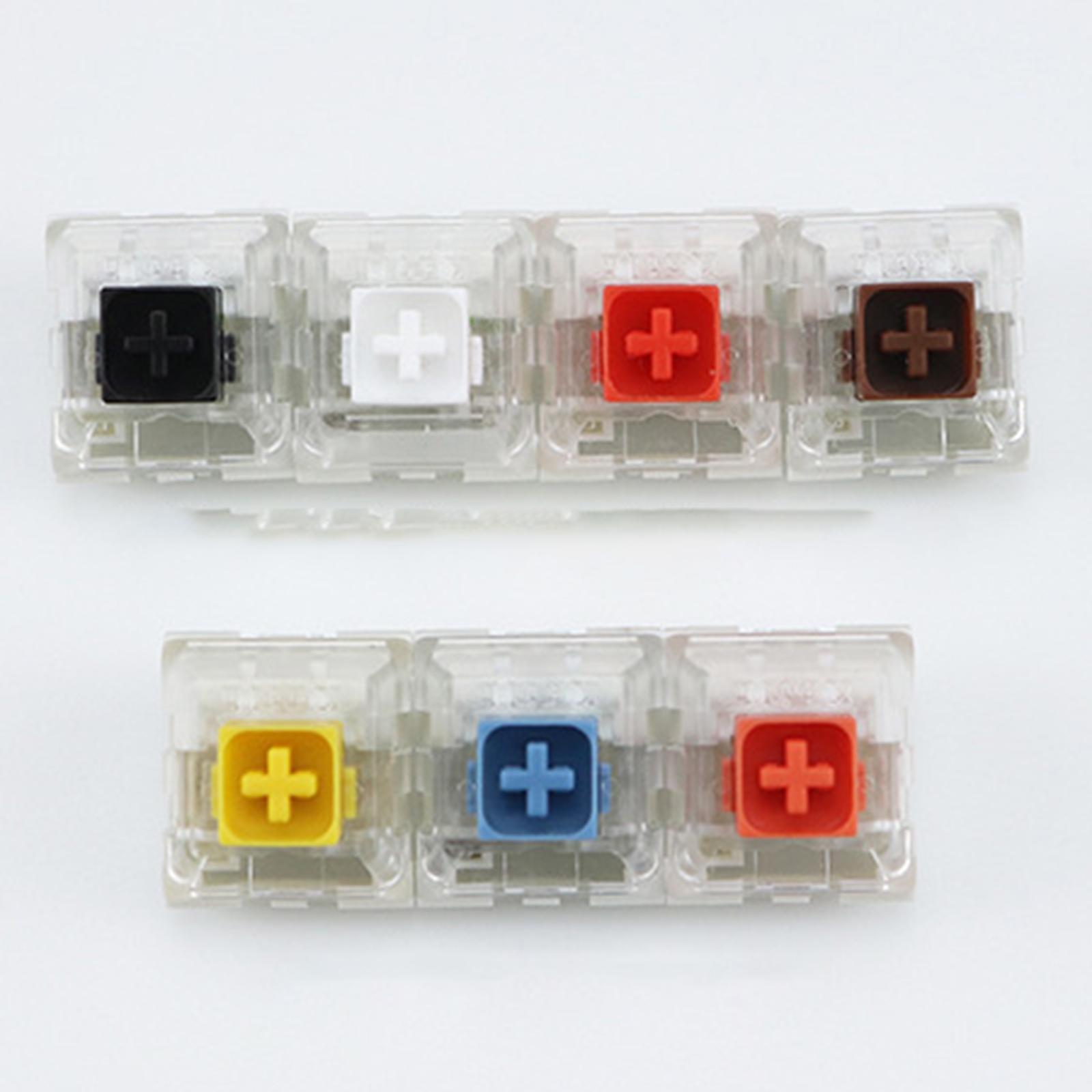 2-3pack Box Switches for Mechanical Gaming Keyboards Water Resistant yellow