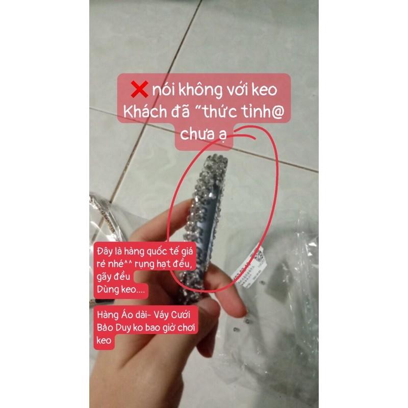 Cài tóc nhung đính hạt