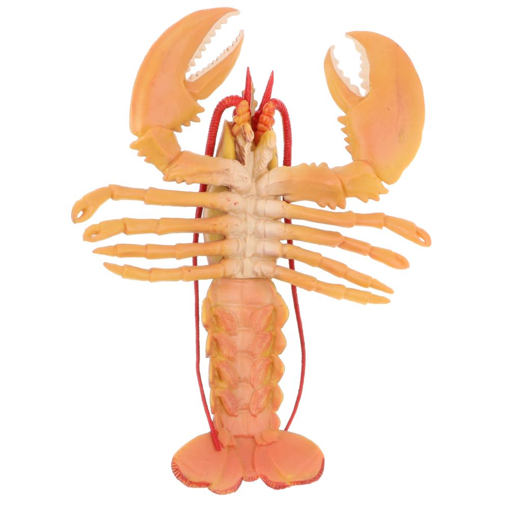 Plastic Ocean Animal Model Figurine Kids Toy Gift Home Decor Red Lobster