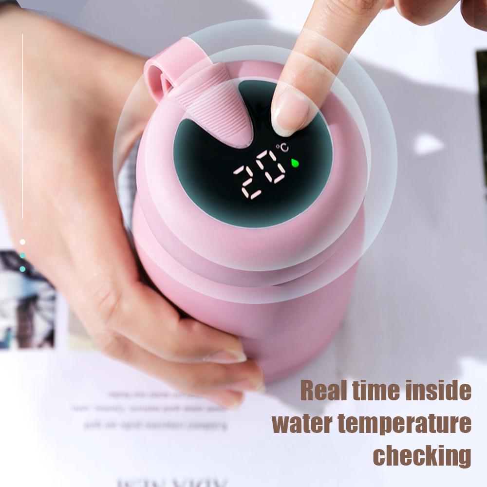 Bình nước giữ nhiệt thông minh bằng thép có hiển thị nhiệt độ