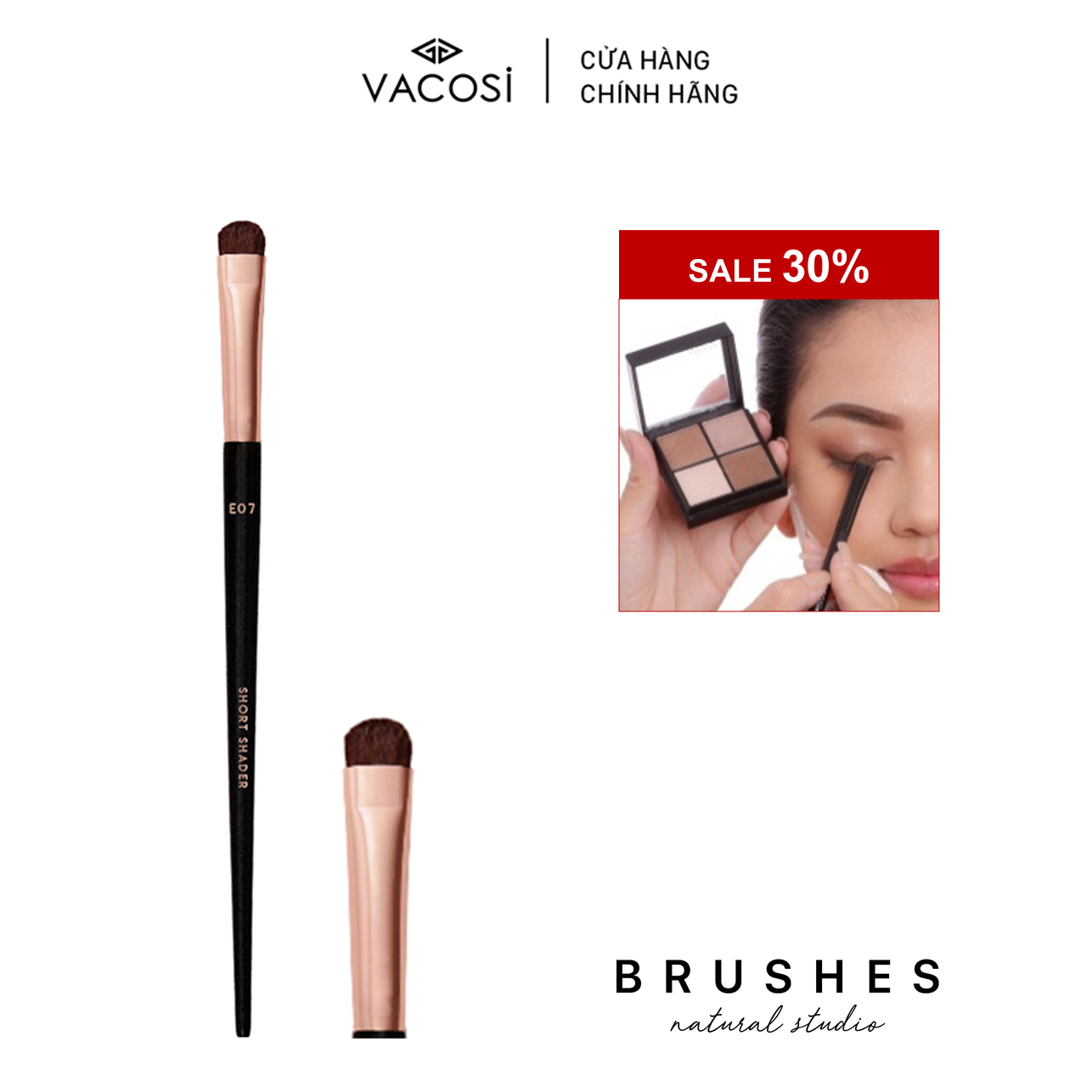 Cọ Tán Viền Mí VACOSI - E07 SHORT SHADER BRUSH
