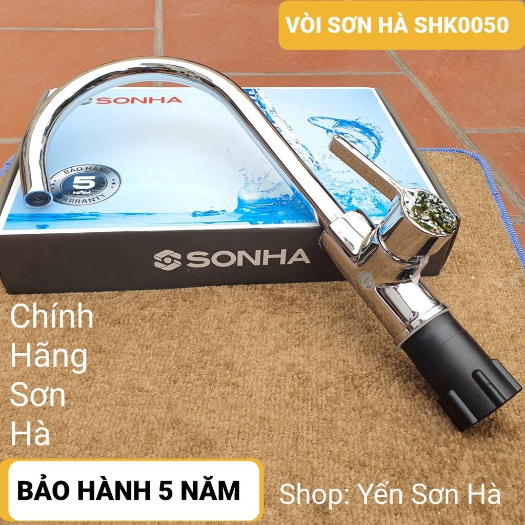 Vòi rửa bát Sơn Hà SHK0050, vòi bếp rửa chén nóng lạnh