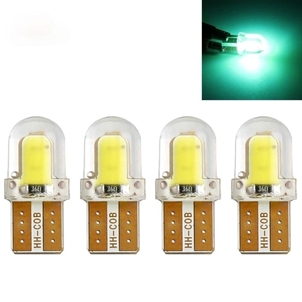 Bộ 4 đèn LED tín hiệu xi nhan 12V T10 W5W bằng silicone cho xe hơi