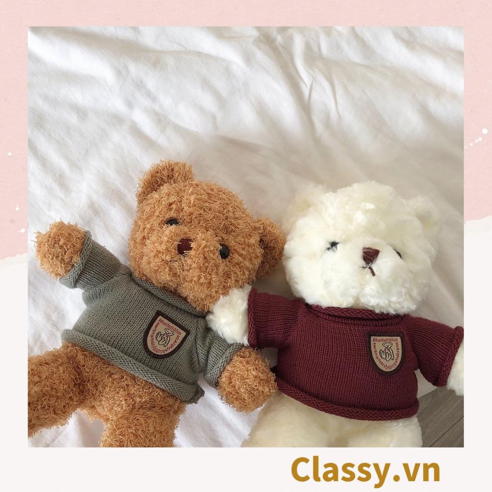 Gấu bông Teddy Classy mặc áo siêu êm siêu mịn B1375 B1376