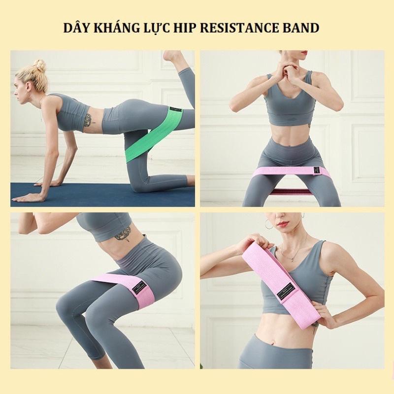 (Bộ 3 Dây) Dây Mini Band Đàn Hồi Kháng Lực Tập Mông Chân Đùi Cao Cấp Aolikes - Tặng Túi Đựng