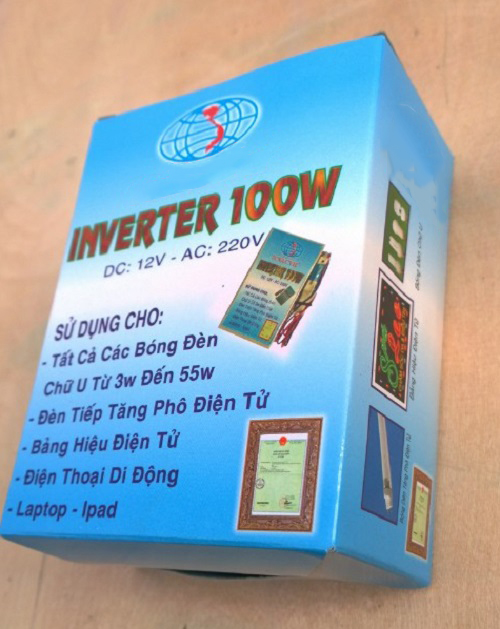 Bộ Đảo Điện Inverter 12V Ra 220V 100W