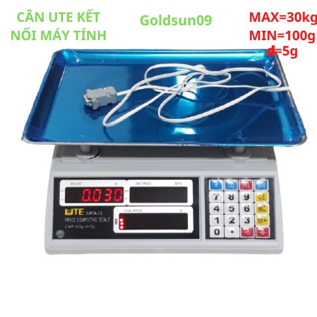 Cân điện tử tính tiền UTE 30kg/5g bán hàng siêu thị