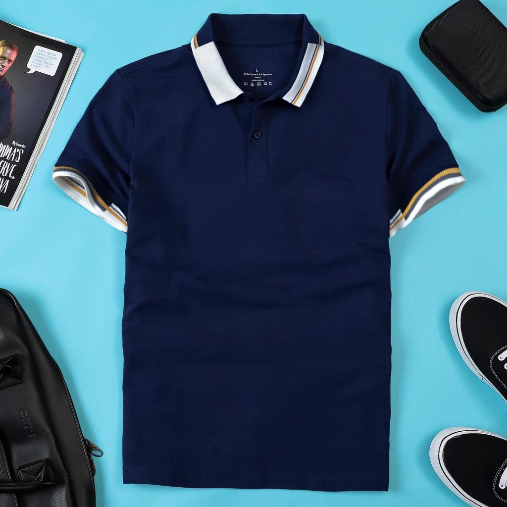 - Áo thun nam POLO thiết kế vải cá sấu cotton cao cấp ngắn tay cực sang trọng lịch lãm