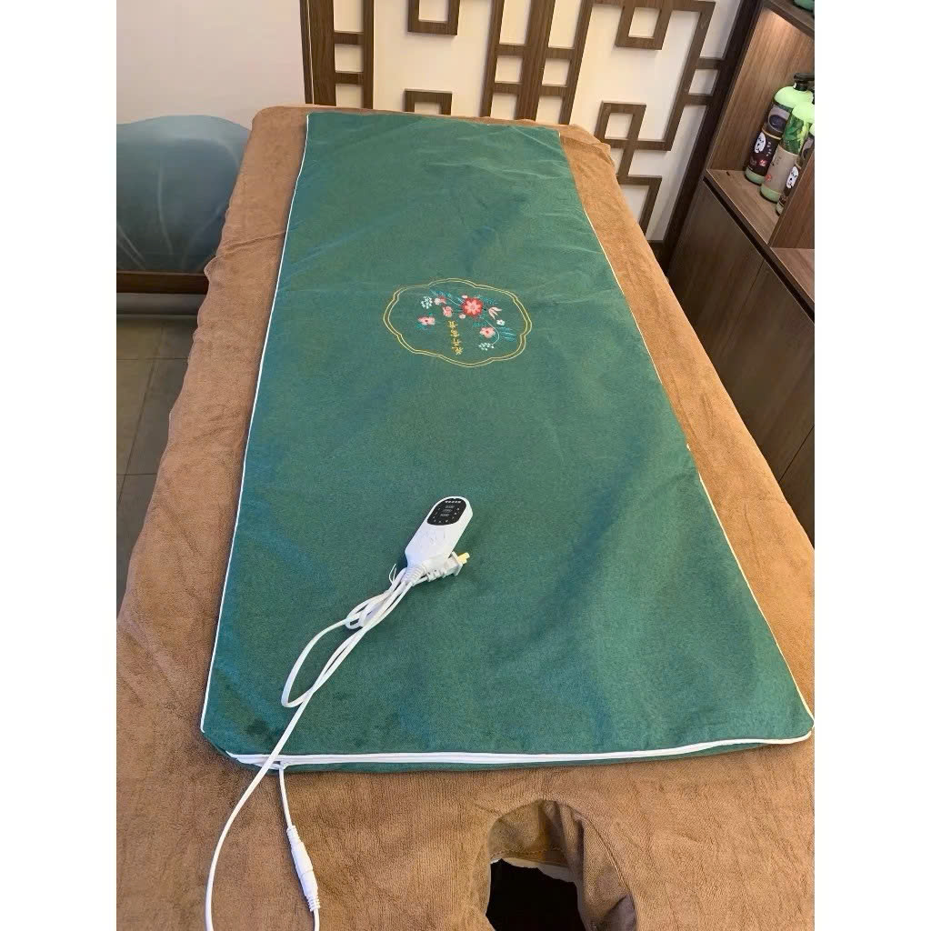 Thảm ngải cứu đông y sưởi ấm, hỗ trợ điều trị đau mỏi vai gáy xương khớp, Đệm sưởi điện ngải cứu đông y - Hàng chính hãng