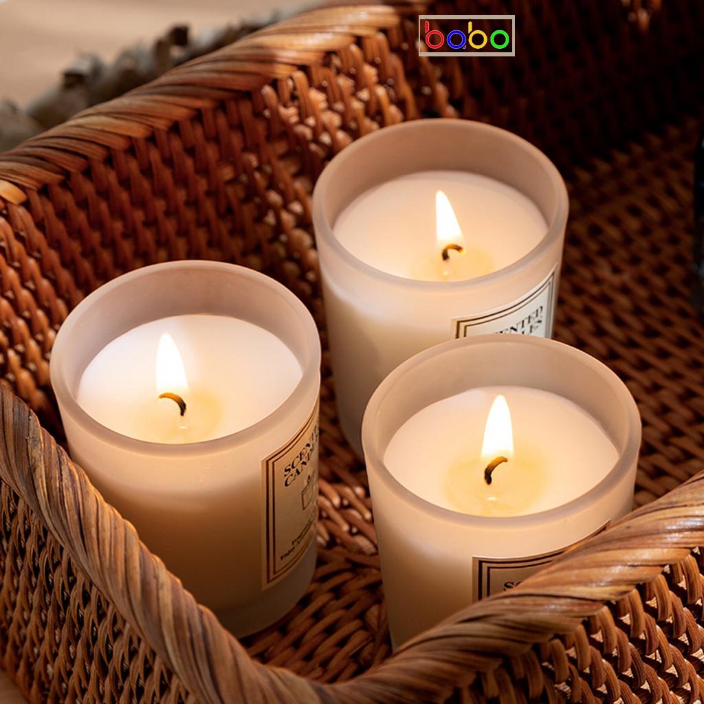 Nến thơm trang trí cốc thủy tinh làm quà tặng babo