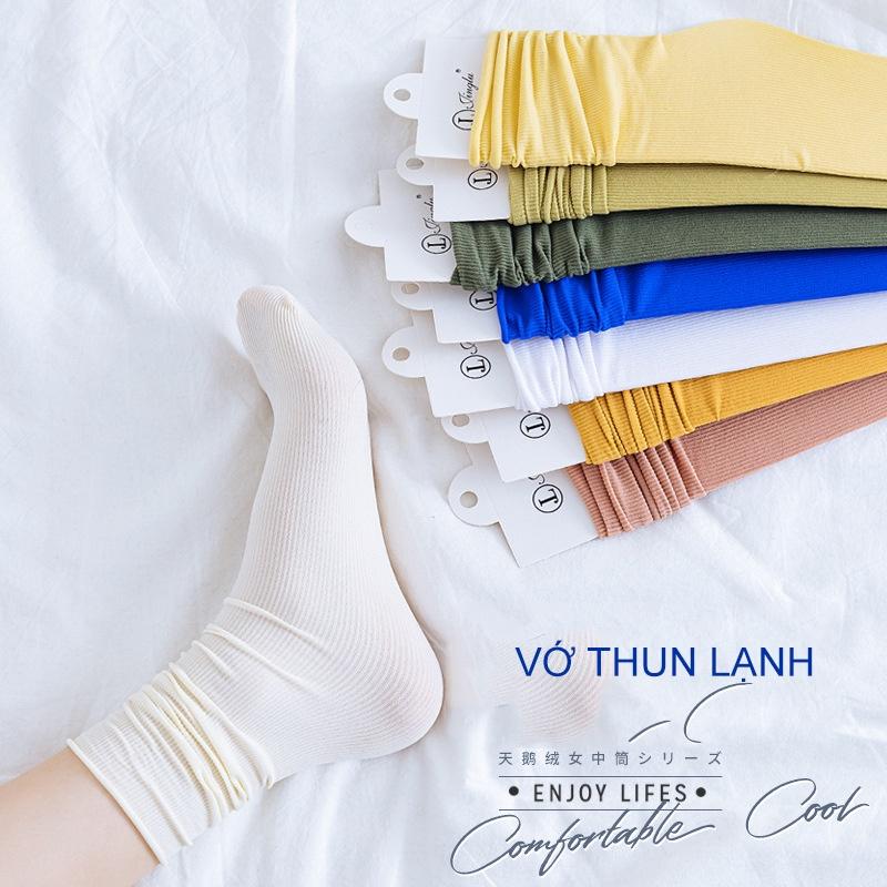 Vớ nữ thun nhung mát mang không nóng chân