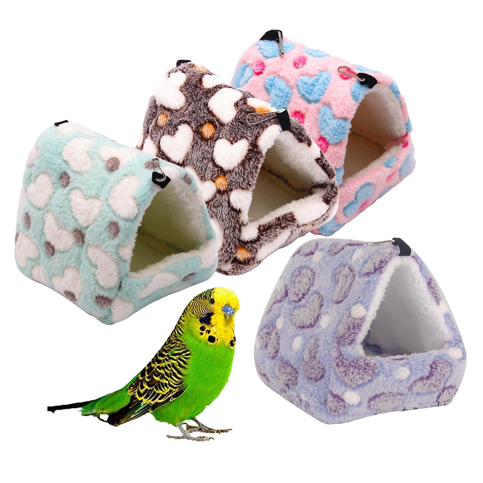 Pet Warm Guinea Pig Bed House Animals Hamster Hammock Cage Purple 14x12cm