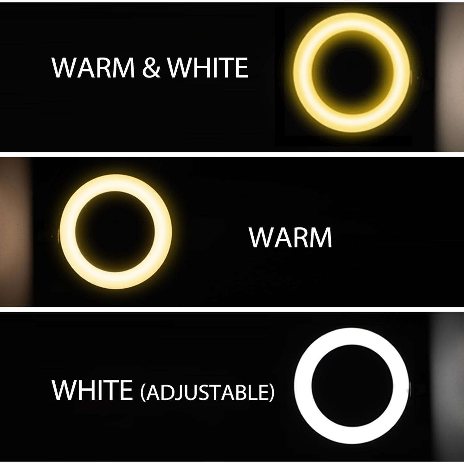 Đèn LED tự sướng tròn 10 '' có thể điều chỉnh độ sáng