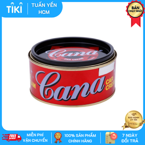 Kem Đánh Bóng Xóa Trầy Xước Sơn Ô Tô - Xe Máy Cana Car Cream 220G - Đánh Bóng Bề Mặt Kim Lọai, Đồ Gỗ, Mặt Đá - Cana 220G