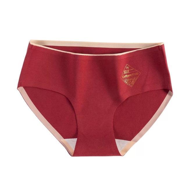 Quần Lót Cotton Kháng Khuẩn Không Đường May Chống Hằn Mới P096