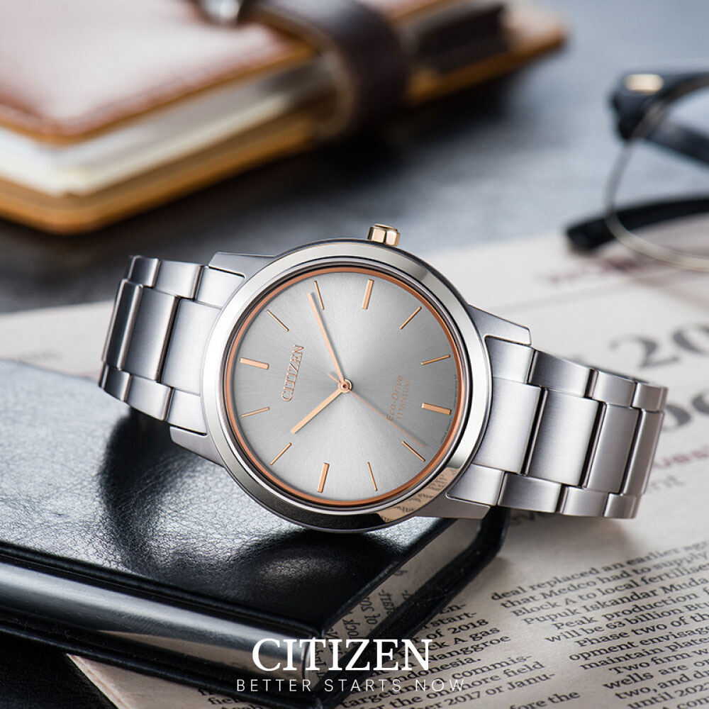 Đồng Hồ Nam Citizen Dây Titanium AW2024-81A - Mặt Trắng