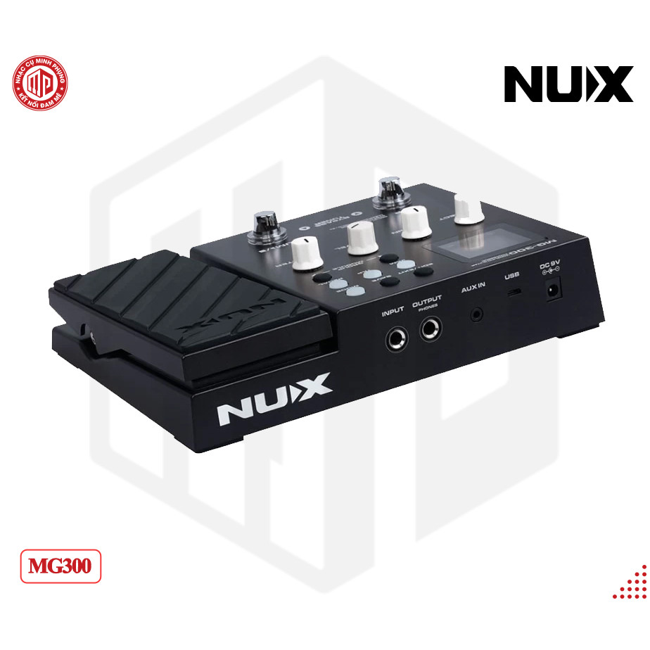 Phơ Guitar/ Multi Effects Nux MG-300 - Màu đen - Hàng chính hãng