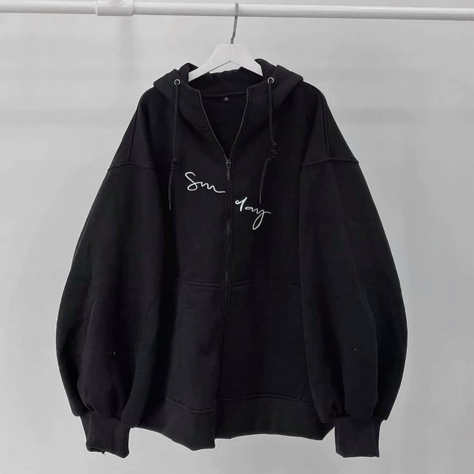 Áo Hoodie Thun Tay Dài Sunday Cặp Nam NữHOT RẺ ĐẸPÁo Khoác Nỉ Bông Chống Nắng Lạnh Kiểu Rộng Unisex Couple Jackets - THIÊN HÀ SHOP ÁO KHOÁC NỈ HOODIE