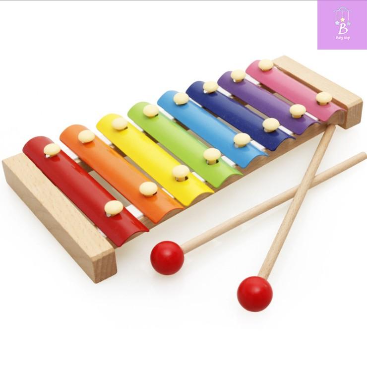 Đồ Chơi Gỗ Trí Tuệ Cho Bé Sâu- Đàn-Tháp_Ghép Gỗ- Luồn Hạt-Đồng Hồ