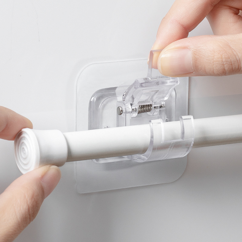 Móc dán tường tiện lợi đỡ thanh treo dễ dàng lắp ráp