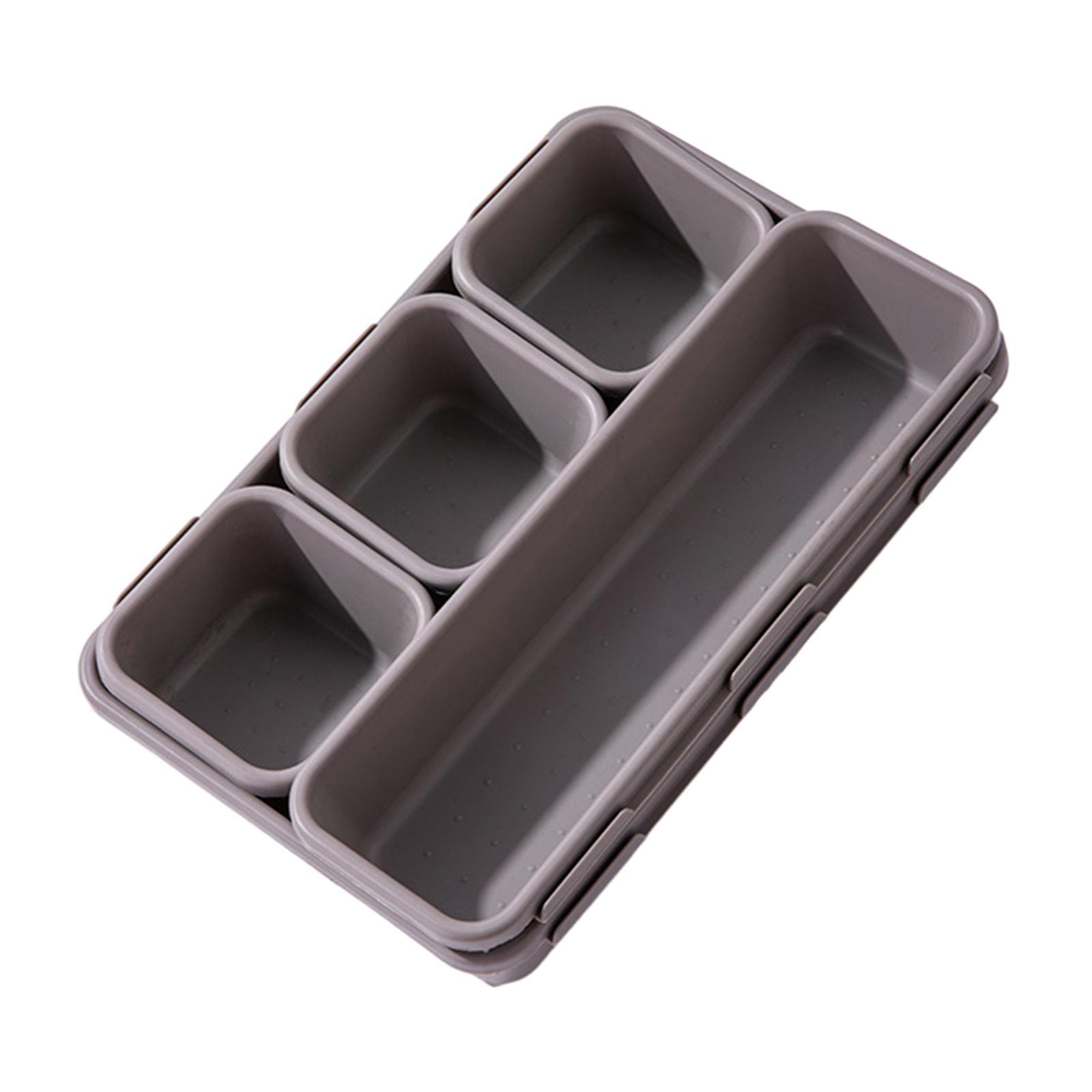 8 Pieces Drawer Organizer Tray Desk Stationery Storage Box for Study Bedroom