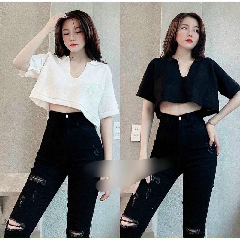 Quần Jeans Form Ôm Rách Đùi Q049