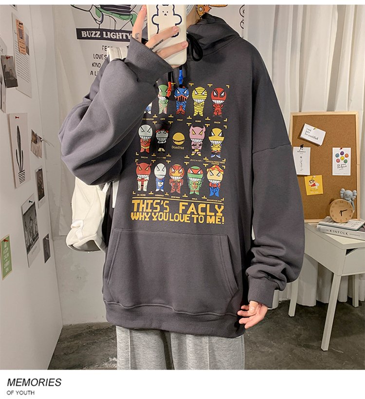 Áo Hoodies nỉ ngoại form rộng WHY YOU LOVE TO ME TiH053