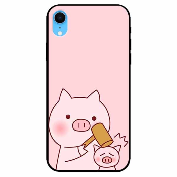 Ốp lưng dành cho Iphone XR mẫu Heo Cầm Búa