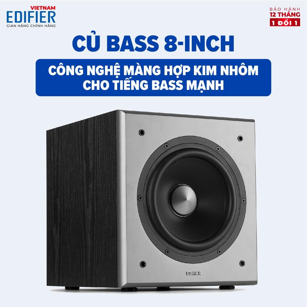 Loa Subwoofer EDIFIER T5 Công suất lớn 70W Âm bass siêu trầm, Vỏ gỗ chống dội âm - Tự động tắt khi không sử dụng- Hàng chính hãngư