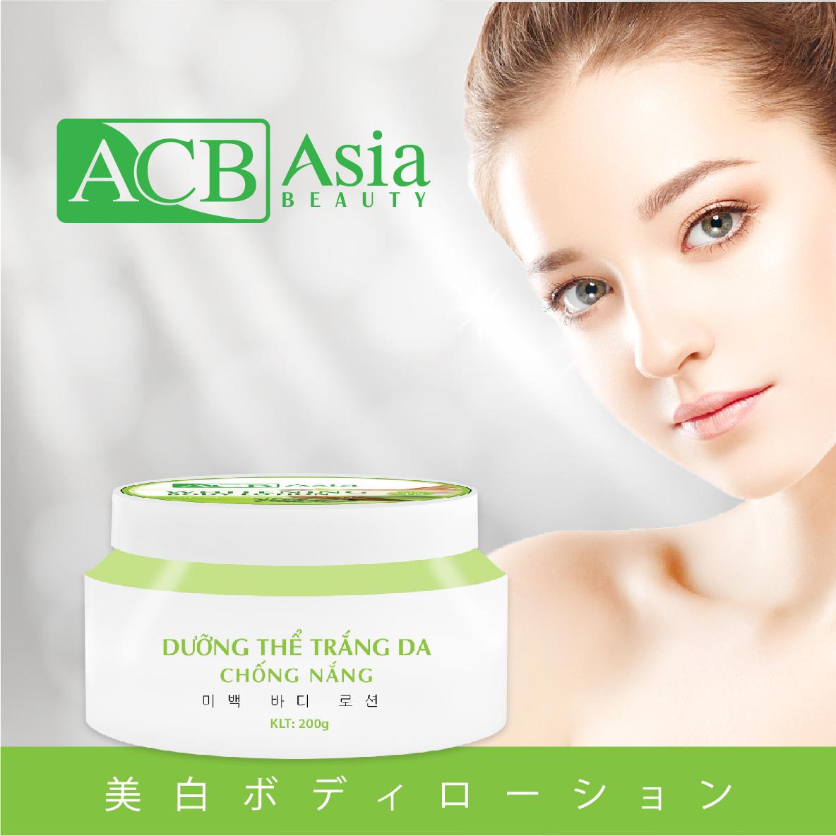 DƯỠNG THỂ TRẮNG DA CHỐNG NẮNG  ( Thảo Mộc Xanh ) ACB - ASIA BEAUTY