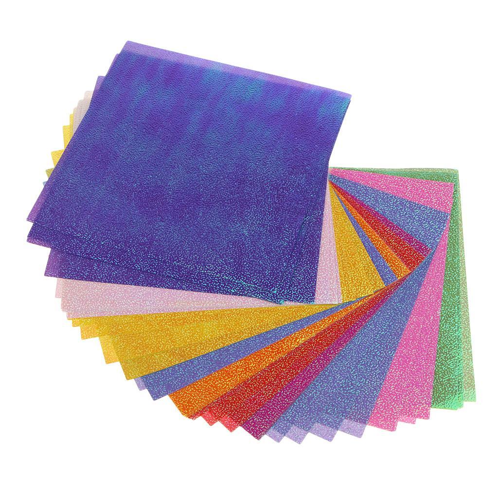 100Pcs Scrapbooking Pearlescent Paper Cardstock DIY Handmade Cards Crafts