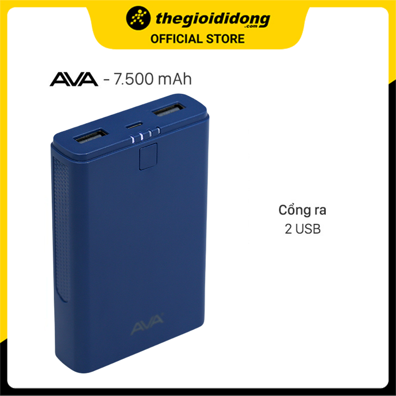 Pin sạc dự phòng 7500 mAh AVA DS630 - Hàng chính hãng