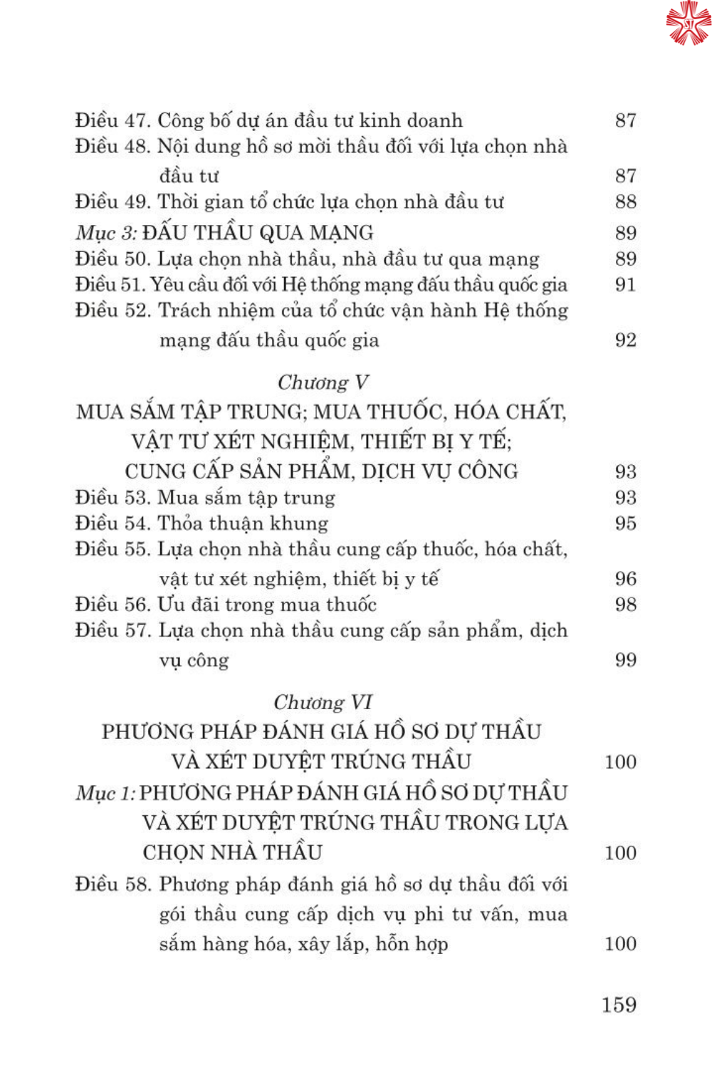Luật đấu thầu (bản in 2024)