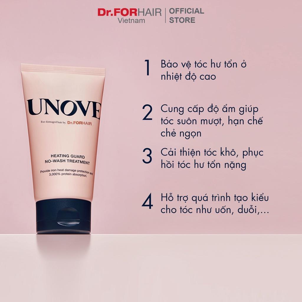 Kem dưỡng không cần xả bảo vệ tóc DR.FORHAIR UNOVE Heat Guard No Wash Treatment 147ml