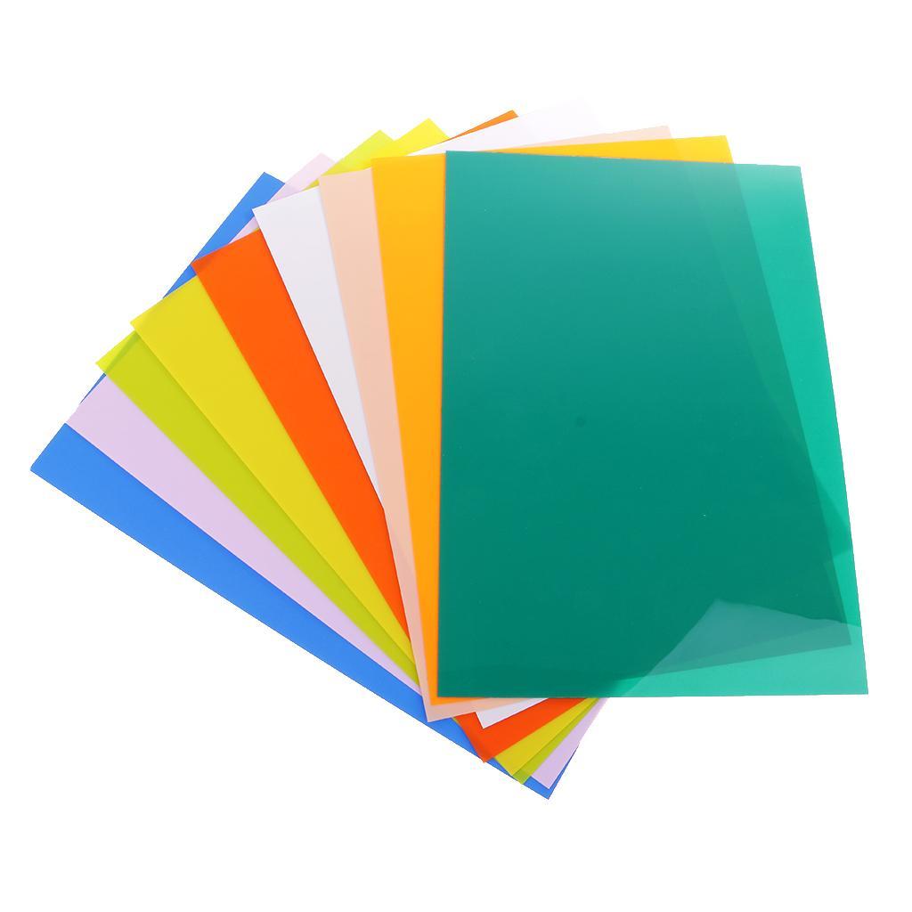 10 Pieces Colorful Heat Shrinkable Paper Shrink Film Paper Sheets for DIY Hanging Charms Jewelry