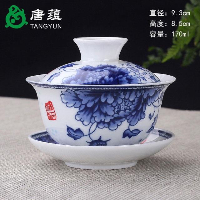 Chén trà có nắp cổ trang có sẵn