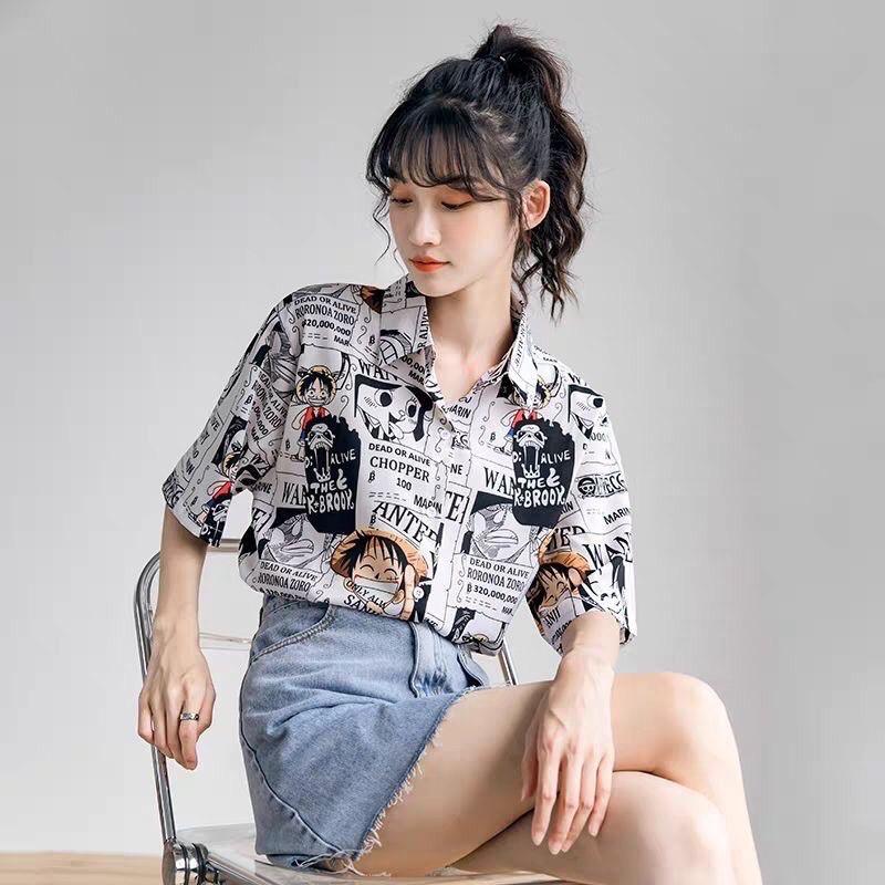 áo hoạ tiết hoạt hình unisex nam nữ ok