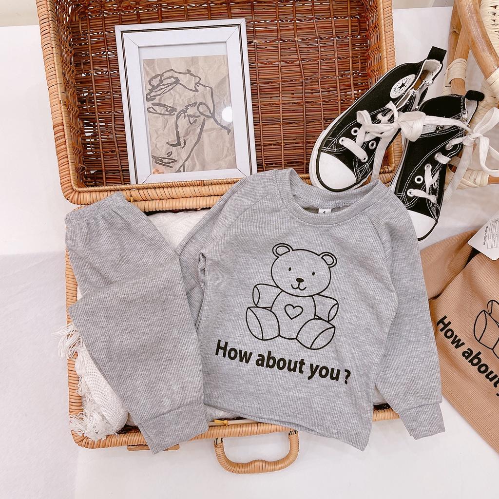 Bộ quần áo len tăm bé trai bé gái