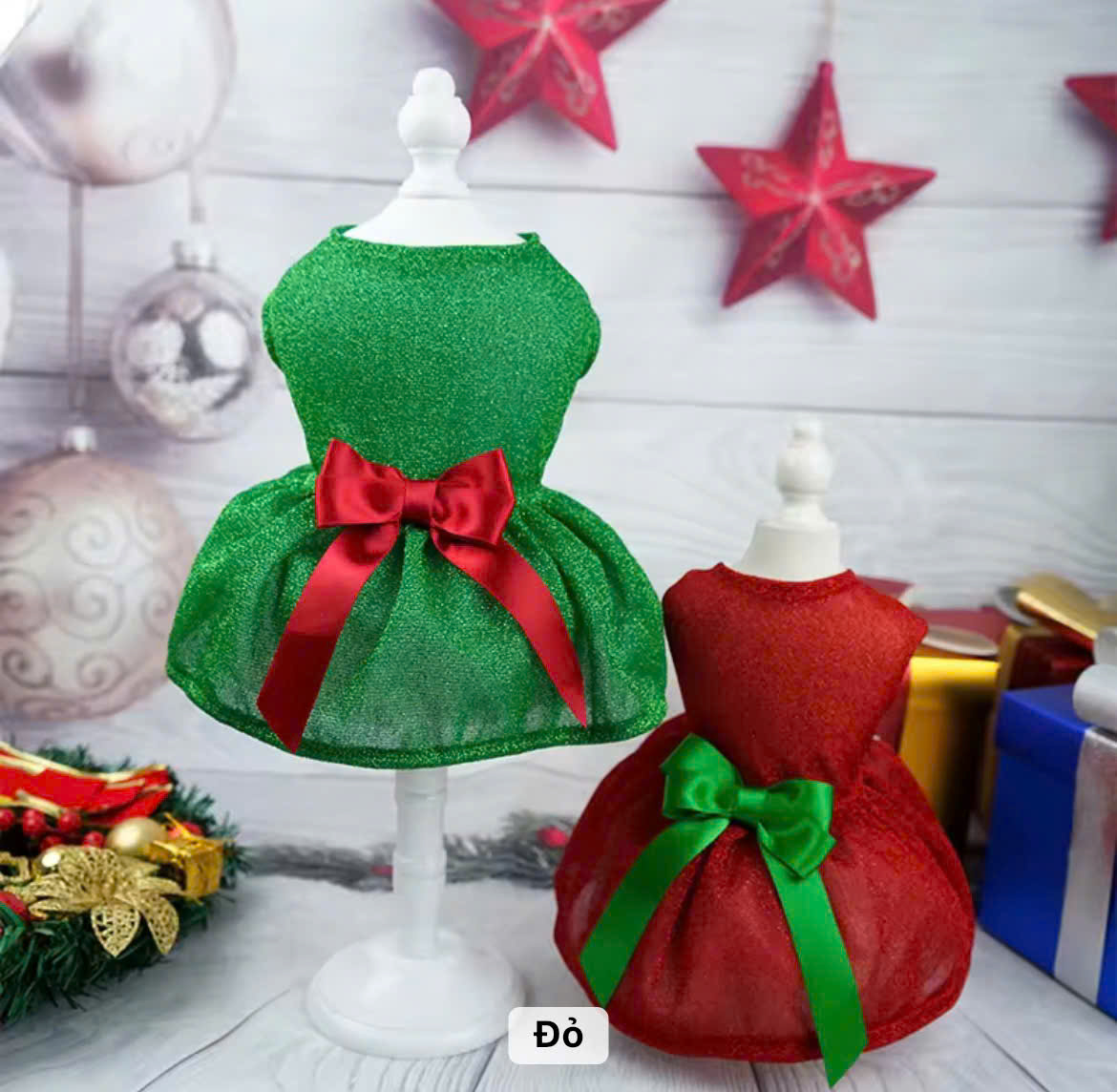 ĐẦM NOEL SANG TRỌNG 03 TỪ 0.2-9KG DÀNH CHO THÚ CƯNG CHÓ MÈO