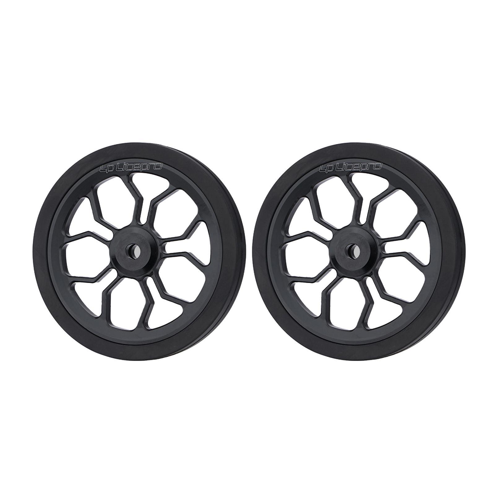 2Pairs High Strength Folding Bike Easy Wheel Refit Parts for Bicycle Cycling