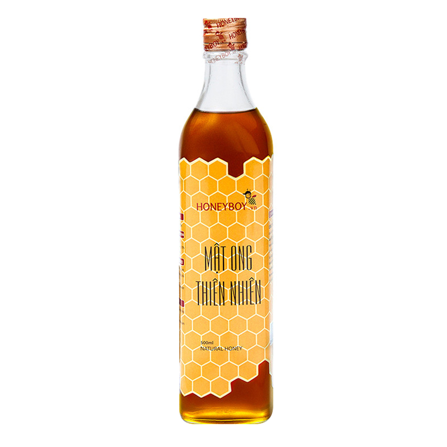 Combo Mật Ong Thiên Nhiên Honeyboy (500ml) + Phấn Hoa Thiên Nhiên Honeyboy (500g) - Tặng Mật Ong Sữa Chúa Honeyboy (100ml)