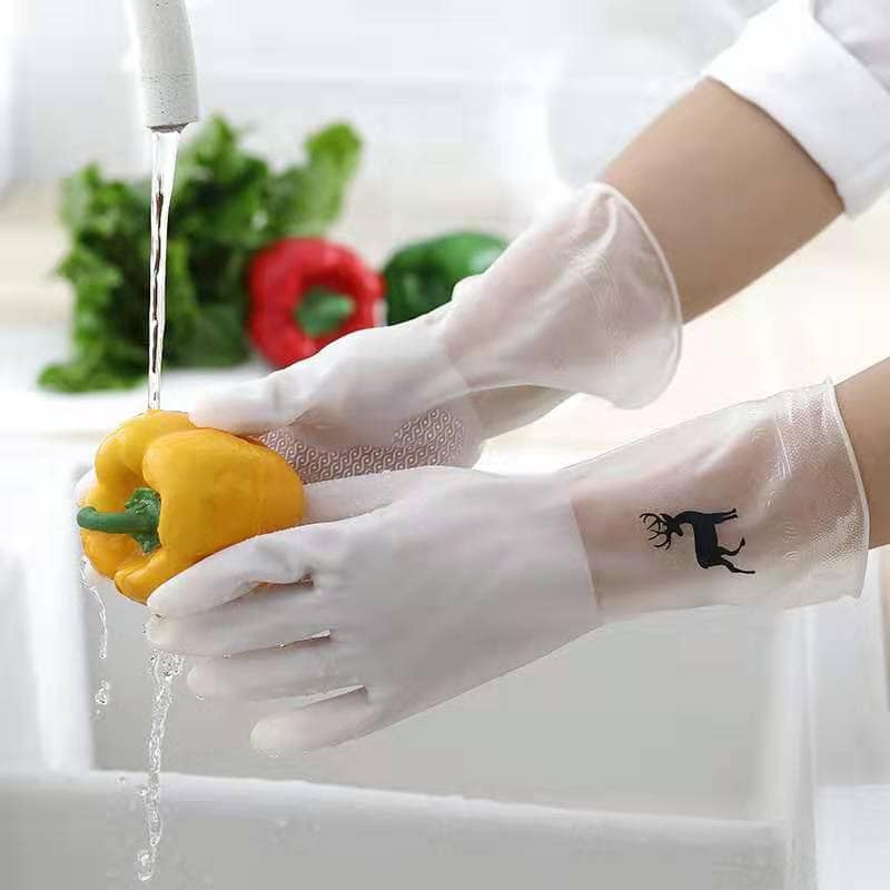 Nước tẩy bồn cầu Mr Fresh Hàn Quốc 1L + Tặng 1 đôi găng tay cao su siêu dai con hươu (họa tiết ngẫu nhiên