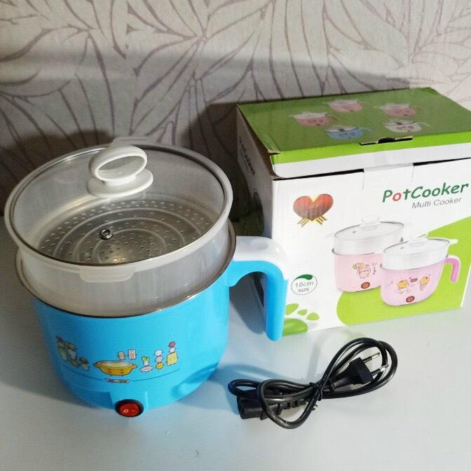CA NẤU MÌ, NẤU LẨU MINI SIÊU TỐC CÓ LỒNG HẤP
