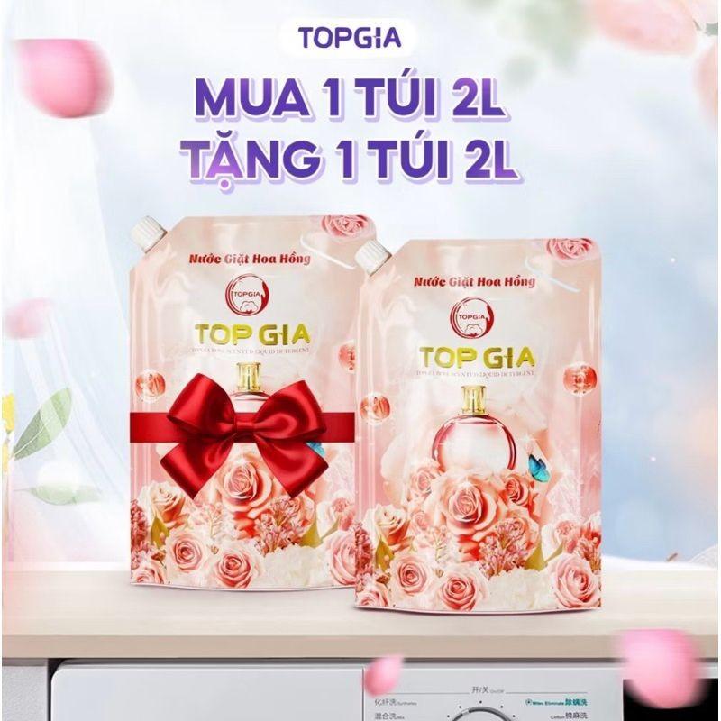 Nước Giặt MUA 1 TẶNG 1 TopGia 3in1, Lavender,Hoa Hồng,Dịu Nhẹ Sạch Vết Bẩn, Lưu Hương 72h - TopGia3in1 đa sắc