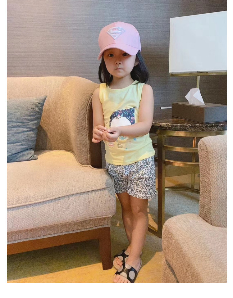 Bộ ba lỗ xuất Hàn cho bé gái 2-8 tuổi