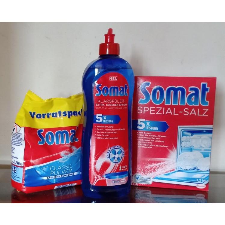 Muối làm mềm nước Somat 1.2kg dùng cho Máy Rửa Bát